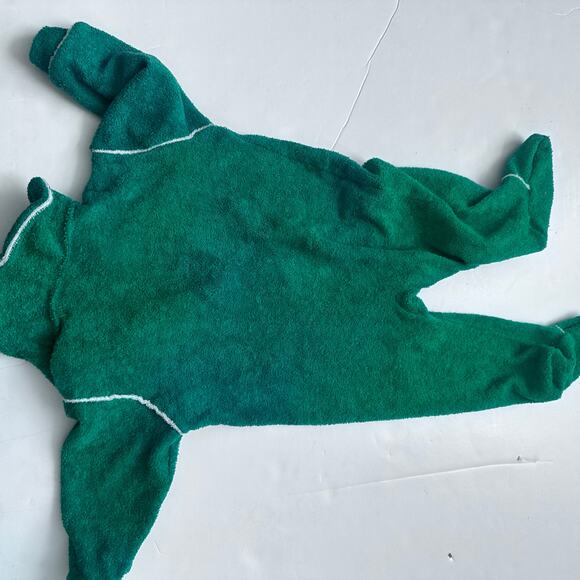 Vintage Izod Lacoste Green Terry Sleeper 19-27 lbs - Picture 2 of 5